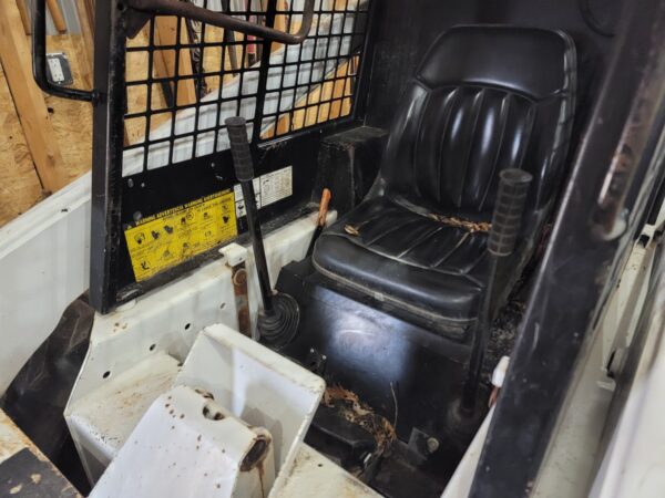 Bobcat 743 Skid Loader with bucket and forks for sale - Image 5